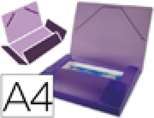 Pasta liderpapel portadocumentos com elasticos polipropileno din a4 violeta serie frosty lombada 25 mm , Beautone , 25612 , 4710581368562
